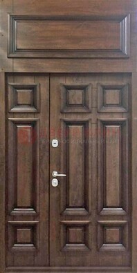 Классическая входная дверь с верхней фрамугой ДФГ-15 в Твери