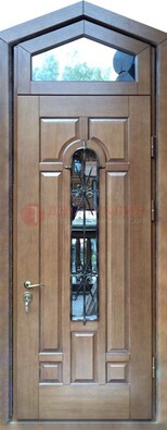 Железная дверь Винорит с фрамугой для частного дома ДФГ-34 в Твери