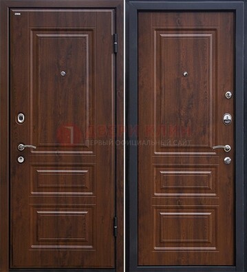 Темная металлическая дверь с МДФ ДМ-140 в Твери