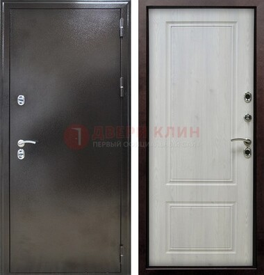 Коричневая железная дверь с МДФ ДМ-170 в Твери