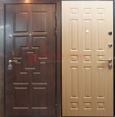 Коричневая входная дверь с МДФ ДМ-181 в Твери