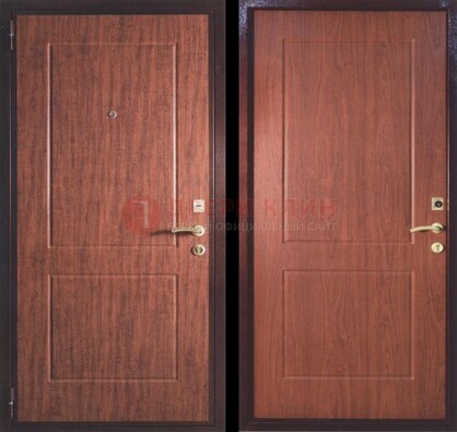 Фрезированная металлическая дверь с МДФ ДМ-182 в Твери