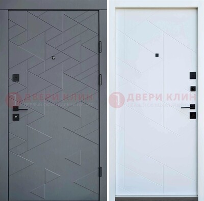 Черная металлчисекая филенчатая дверь с МДФ Венге ДМ-224 в Белгороде