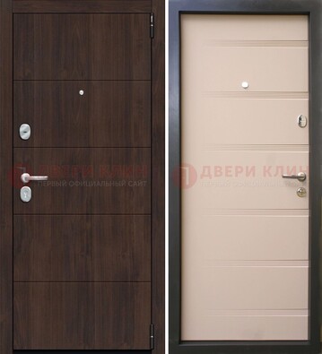 Темная стальная дверь c филенчататыми МДФ ДМ-234 в Твери
