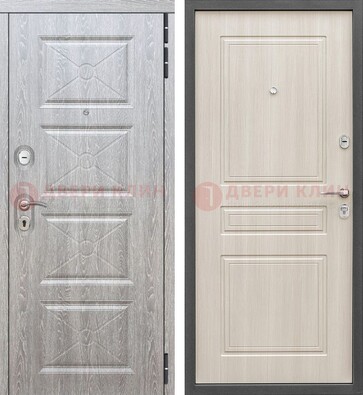 Железная коричневая дверь Темный орех с МДФ Шоколад ДМ-302 в Твери