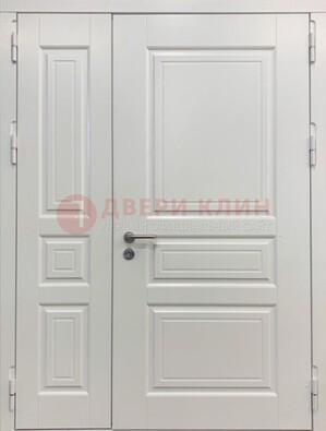 Полуторная светлая металлическая дверь с МДФ ДМ-336 в Твери