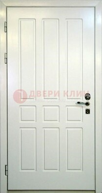 Белая стальная дверь с МДФ ДМ-36 в Твери