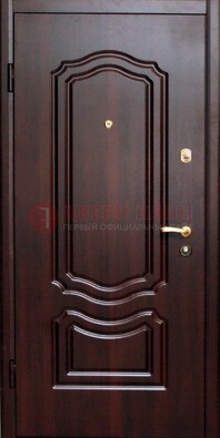 Темная железная дверь с МДФ ДМ-41 в частный дом в Твери