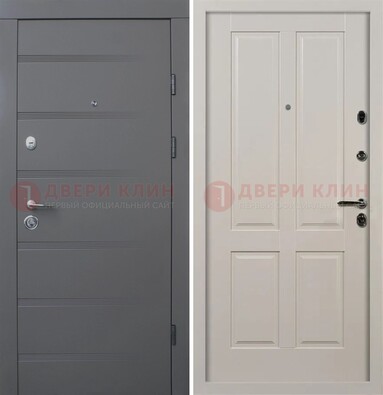 Квартирная железная дверь с МДФ панелями ДМ-423 в Волжском