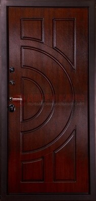Темная стальная дверь с МДФ ДМ-58 в Твери