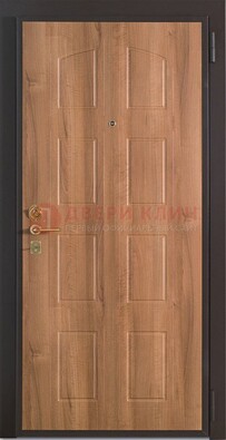 Железная дверь с МДФ с рисунком ДМ-91 в дом из бревна в Твери