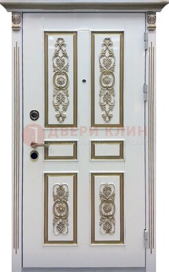 Входная дверь с массивом дуба в белом цвете ДМД-62 в Твери