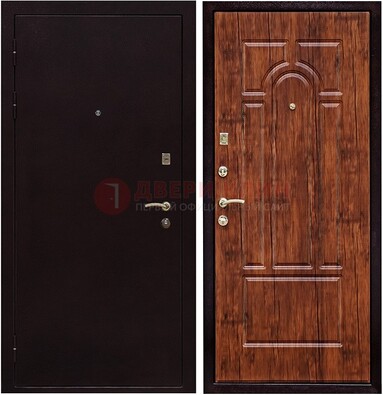 Темная железная дверь с порошковым покрытием ДП-194 