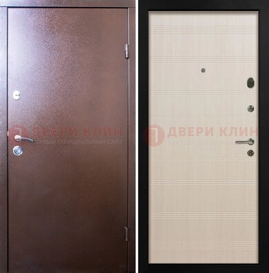 Входная дверь с порошковым покрытием и терморазрывом МДФ ДП-210 в Перми