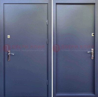 Стальная дверь с порошковым покрытием и фрезерованной МДФ ДП-214 в Твери