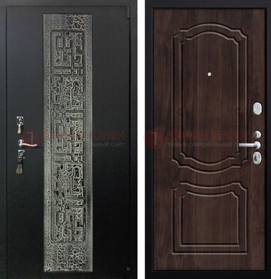 Входная дверь с порошковым покрытием медный антик МДФ внутри ДП-224 в Твери