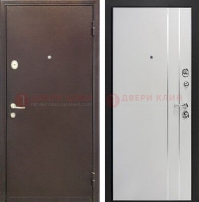Входная дверь с порошковым покрытием с МДФ с молдингами ДП-232 в Твери