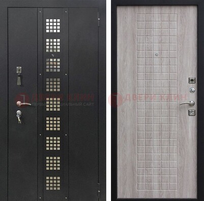Железная дверь с порошковым покрытием Медный антик/Капучино  ДП-233 в Твери