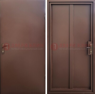 Железная дверь с порошковым покрытием и МДФ Капучино ДП-253 в Твери
