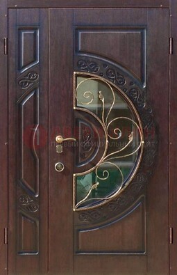 Полуторная железная дверь Винорит в классическом стиле ДСК-272 в Твери