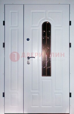Входная дверь Винорит со стеклом в белом цвете ДСК-277 в Твери