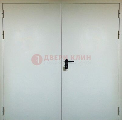 Белая металлическая противопожарная дверь ДТ-8 в Твери
