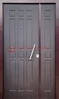 Коричневая тамбурная дверь ДТМ-30 в Чебоксарах
