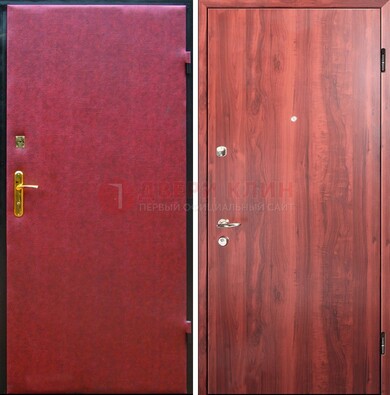 Красная входная дверь с винилискожей ДВ-30 в Твери