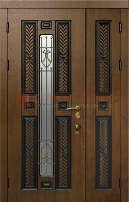 Полуторная входная дверь с виноритом ДВТ-169 в Твери