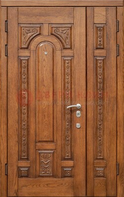 Полуторная железная дверь винорит для дома ДВТ-252 в Твери