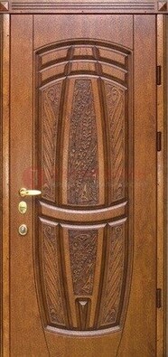 Коричневая металлическая дверь с виноритом ДВТ-34 в Твери