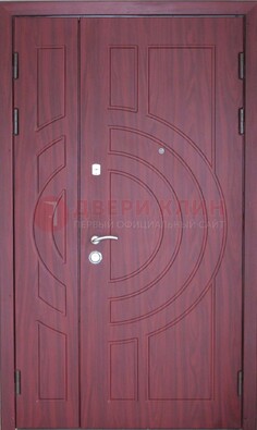 Красная железная дверь с виноритом ДВТ-3 в Твери
