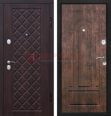 Филенчатая железная дверь с виноритом ДВТ-68 в Твери