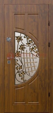 Стальная филенчатая дверь с виноритом и МДФ ДВТ-84 в Твери