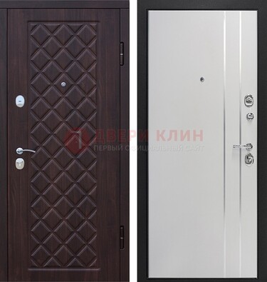 Железная входная дверь с виноритом и МДФ с молдингами ДВТ-87 в Твери
