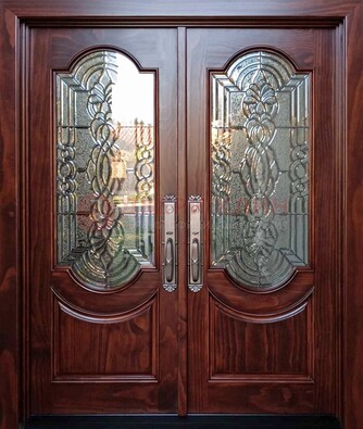 Классическая железная дверь с массивом дуба для входа ВЖ-23 в Твери
